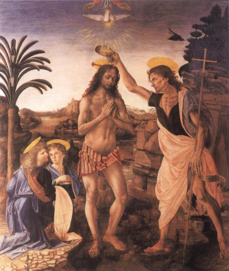 Andrea del Verrocchio The Baptism of Christ